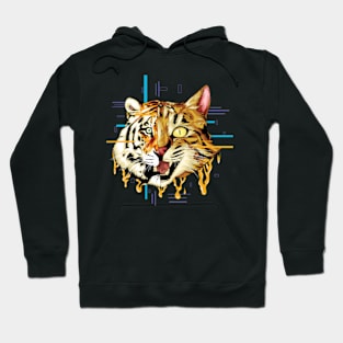 Cat and tiger reflection Hoodie